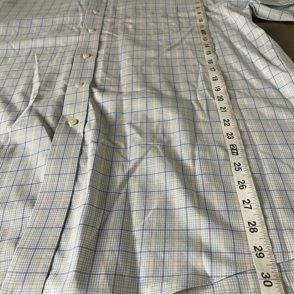 LL Bean Mens Wrinkle Resistant Short Sleeve Button Down Shirt SZ XL - Picture 7 of 7